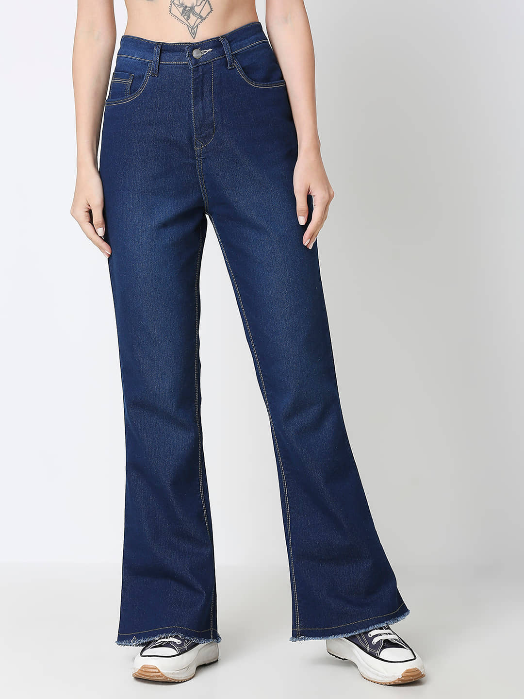 HJ HASASI - Blue Denim Bootcut Women's Jeans ( Pack of 1 ) - Jeans | Buy online on ZillyBuy