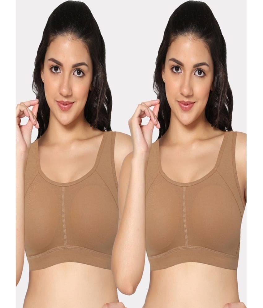 IN CARE LINGERIE Beige Synthetic Removable Padding Women's Shaping Bra ( Pack of 2 )     			IN CARE LINGERIE Beige Synthetic Removable Padding Women's Shaping Bra ( Pack of 2 )