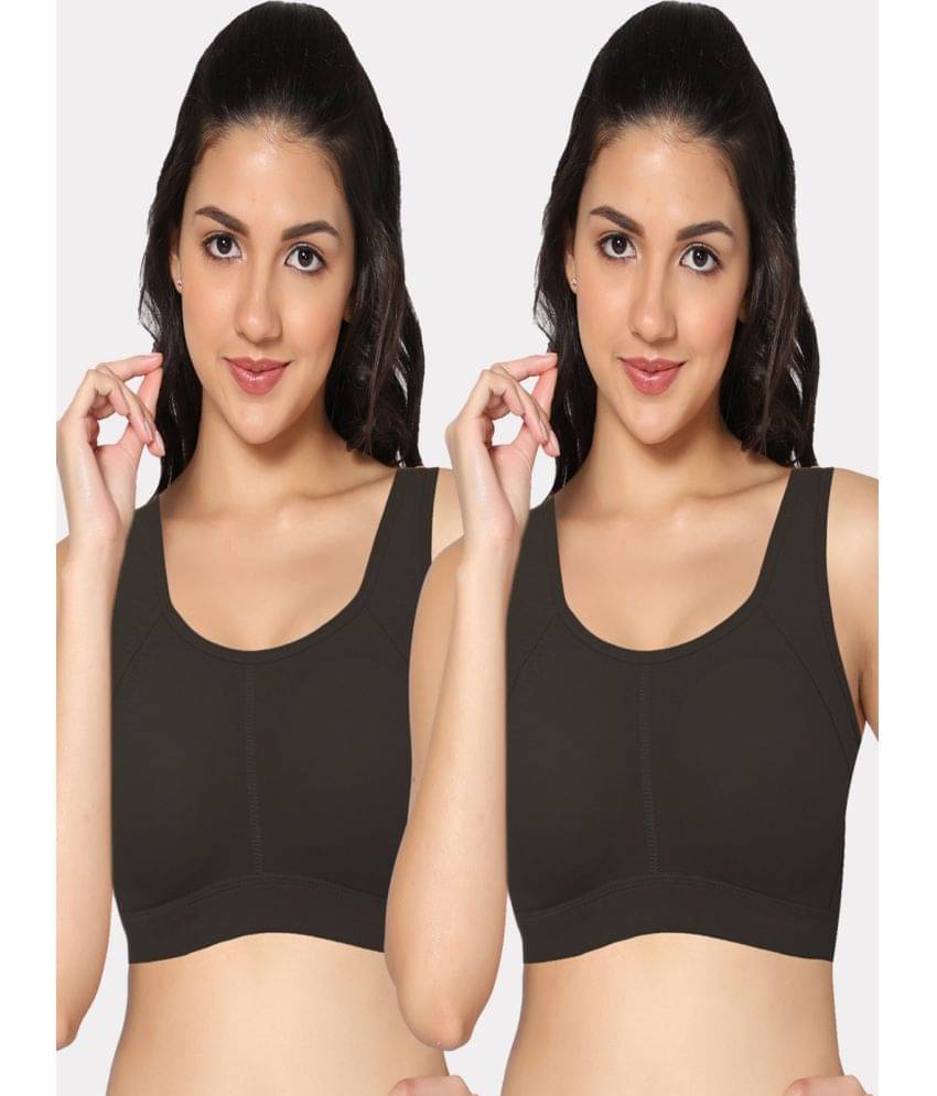     			IN CARE LINGERIE Black Elastane Removable Padding Women's Shaping Bra ( Pack of 2 )