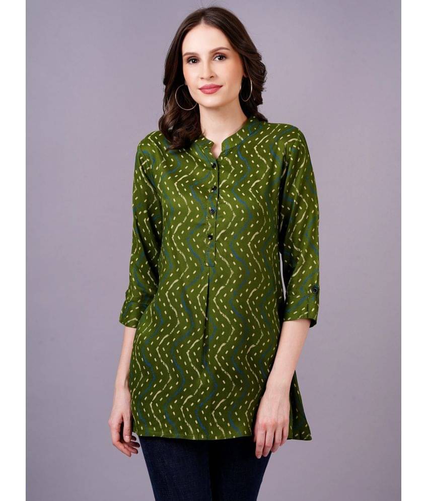 JC4U Women's Rayon Regular Top ( Green ) JC4U Women's Rayon Regular Top ( Green )
