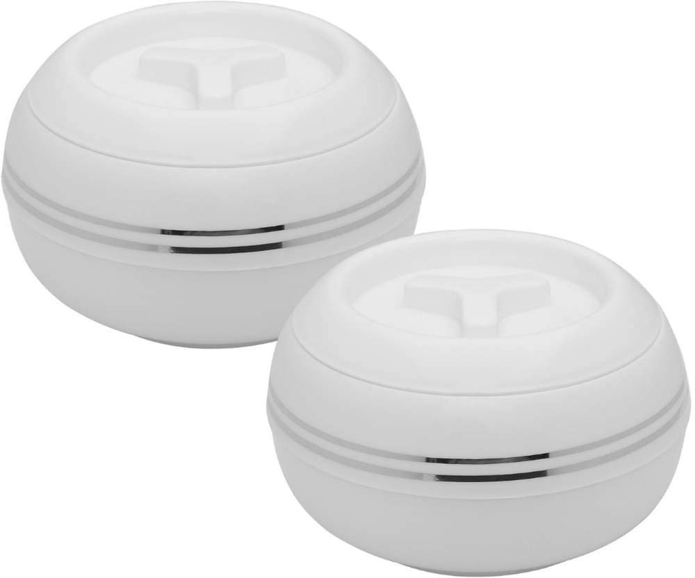     			Jaypee Plus White Plastic Serve Casserole ( Set of 2 , 900 mL )