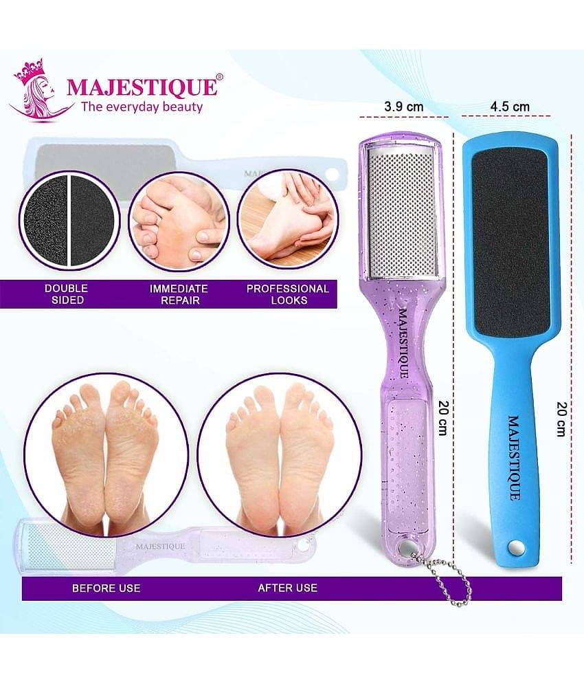 Majestique 2 Pcs Foot Files Kit Foot Rasp and Double-Sided Heel File Pedicure Callus Remover