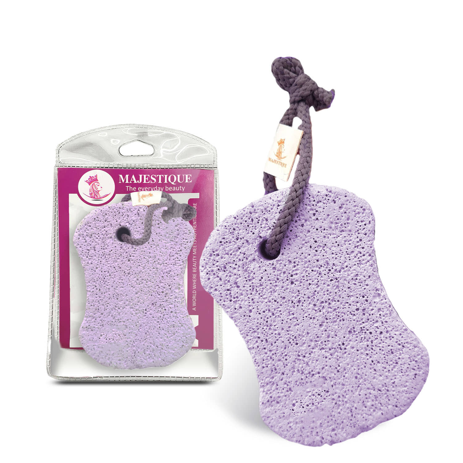Majestique Pumice Stone Natural Pumice Stone for Feet/Callus Remover/Foot Scrubber Men/Women