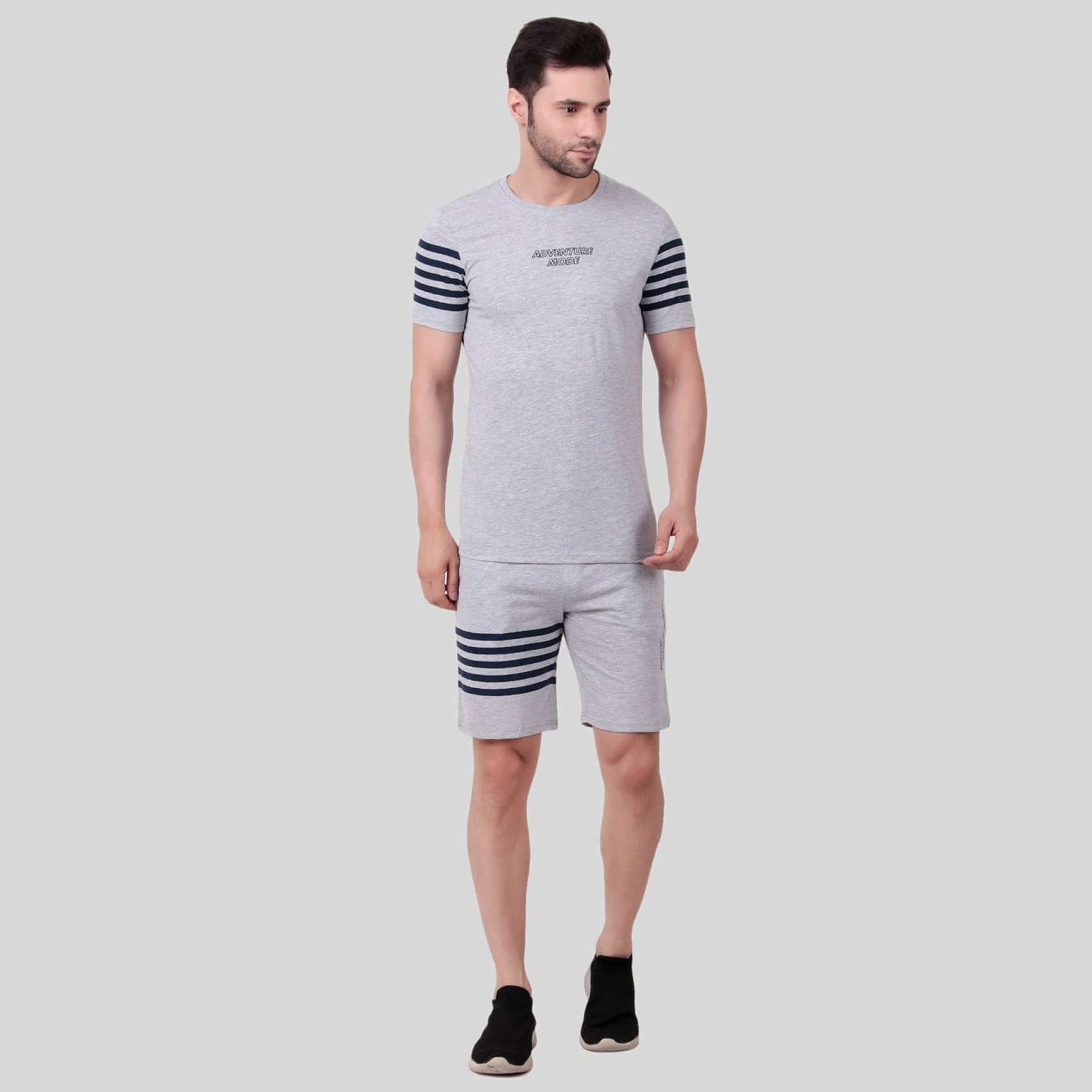     			NEXGEN  CLUB Pack of 1 Night sets For Men's ( Grey )