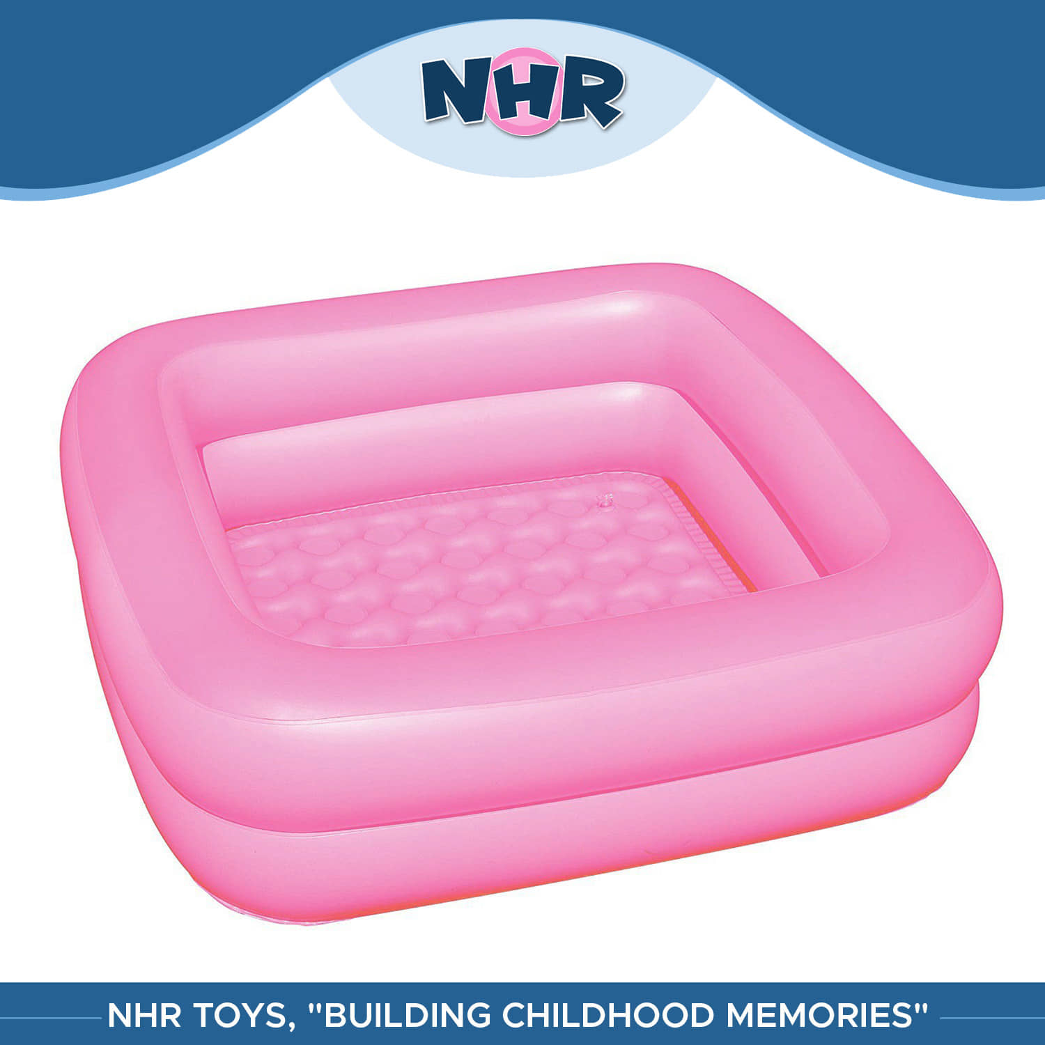 NHR Inflatable Kid's Swimming Pool/ Water Pool/ Kiddie Pool/ Baby Pool  (Pink) - Sports and Fitness Equipment | Buy online on ZillyBuy