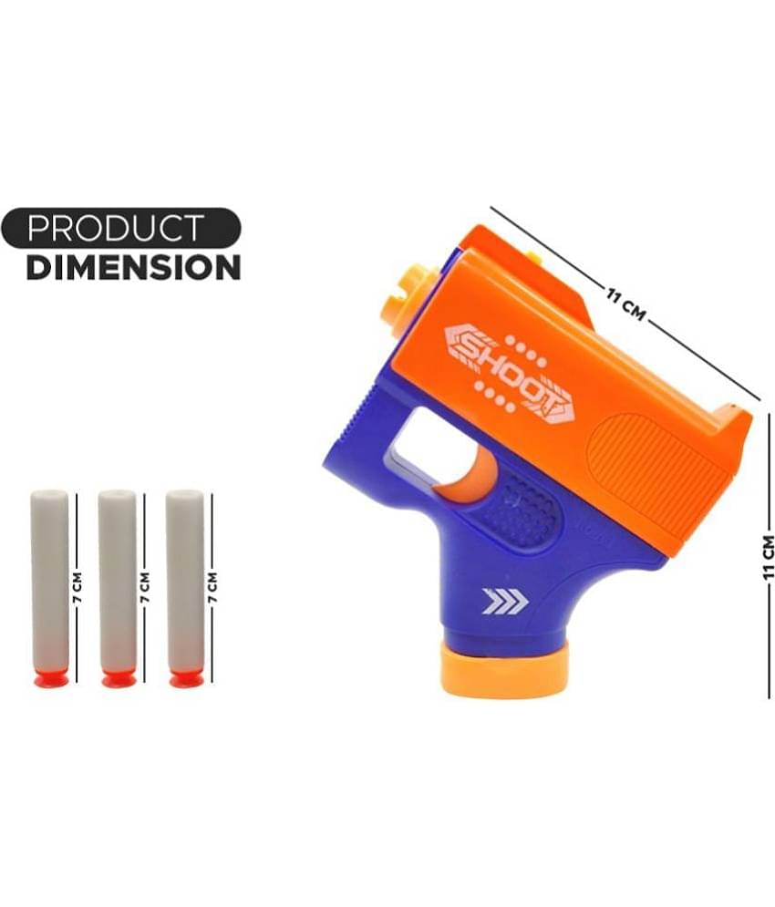 NHR Single-Fire Dart Blaster , Incl. 3 Darts , for Ages 8+ Guns & Darts (Multicolor)
