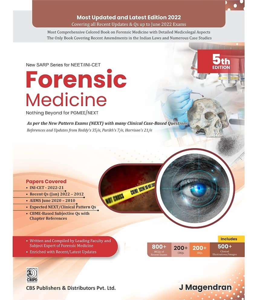 New SARP Series for NEET/INI-CET Forensic Medicine Nothing Beyond for PGMEE/NEXT 5th Edition - Stationery | Buy online on ZillyBuy