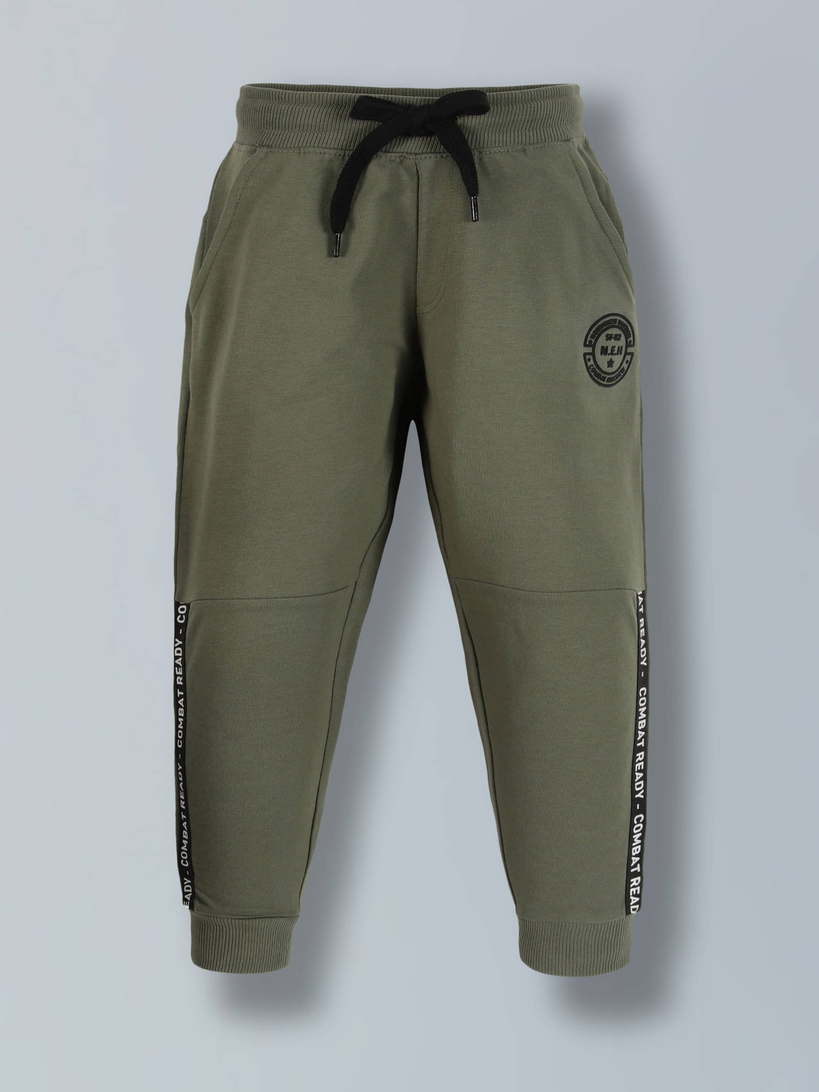     			PLUM TREE Pack of 1 Boys Cotton Trackpant ( Green )