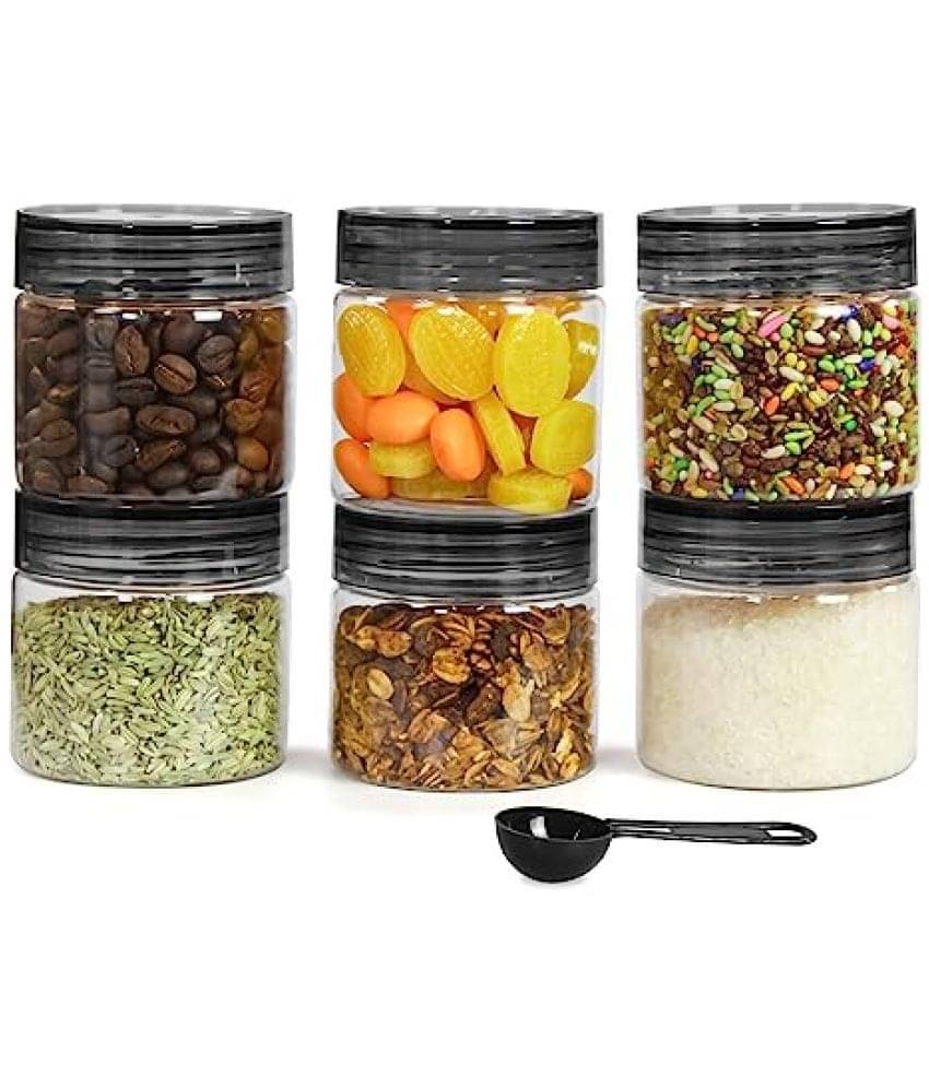 PearlPet Tiffany-200ml PET Black Multi-Purpose Container ( Set of 6 ) PearlPet Tiffany-200ml PET Black Multi-Purpose Container ( Set of 6 )