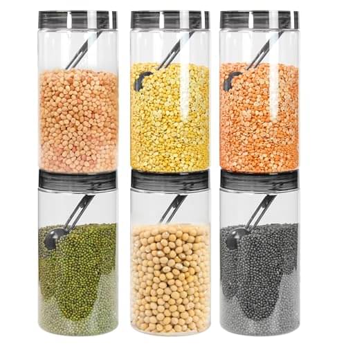     			PearlPet PET Black Multi-Purpose Container ( Set of 6 )