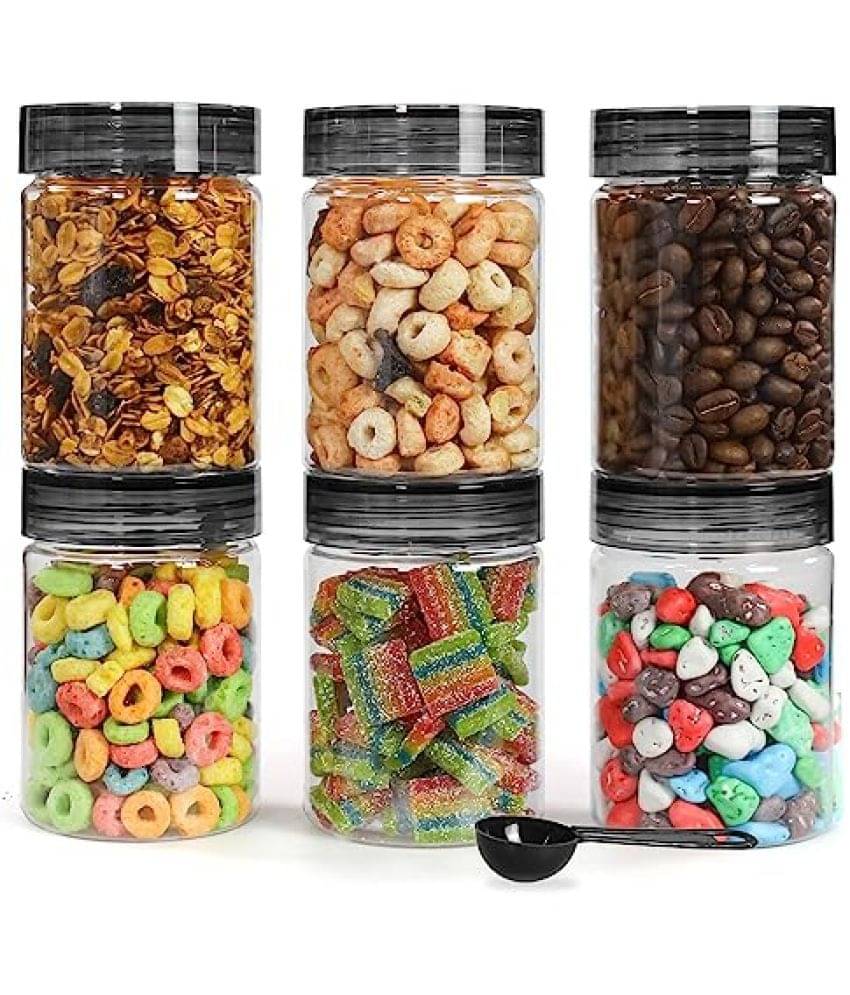     			PearlPet PET Black Multi-Purpose Container ( Set of 6 )