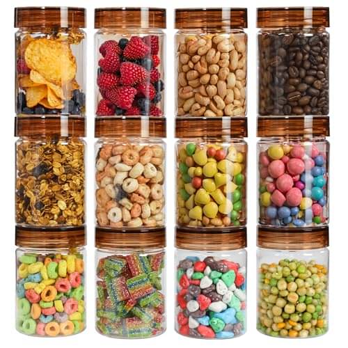 PearlPet Tiffany_Brown-300ml PET Brown Spice Container ( Set of 12 ) PearlPet Tiffany_Brown-300ml PET Brown Spice Container ( Set of 12 )