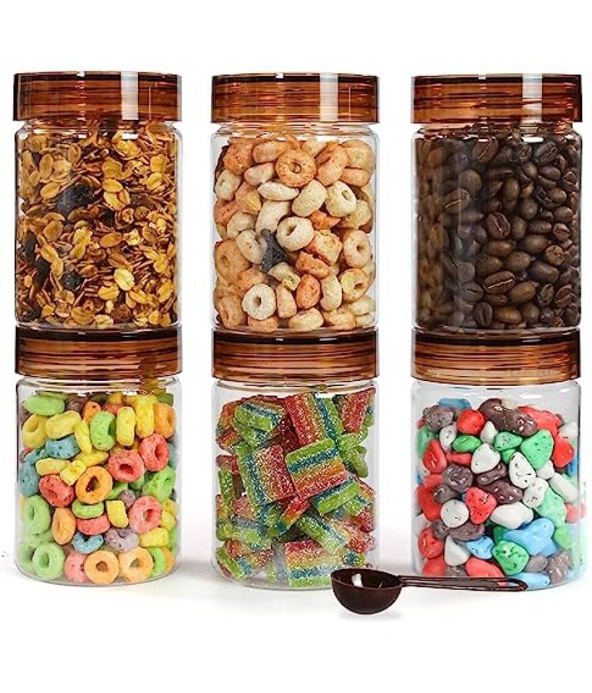     			PearlPet PET Brown Multi-Purpose Container ( Set of 6 )