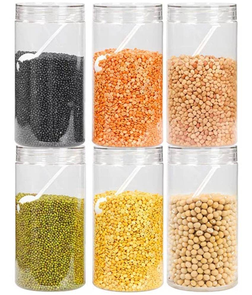 PearlPet Tiffany_1400ml PET Transparent Dal Container ( Set of 6 ) PearlPet Tiffany_1400ml PET Transparent Dal Container ( Set of 6 )