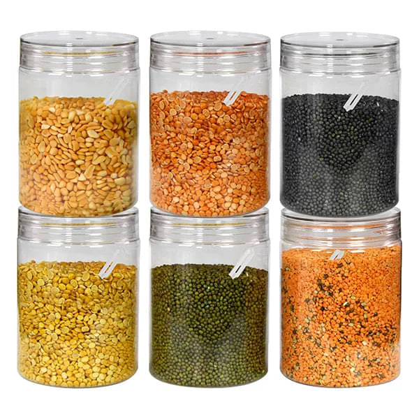     			PearlPet Tiffany_1000ml PET Transparent Multi-Purpose Container ( Set of 6 )