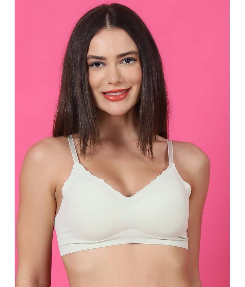     			PrettyCat Nylon Lightly Padded Women's Everyday Bra ( Green ) PC-BR-7029-L GRN
