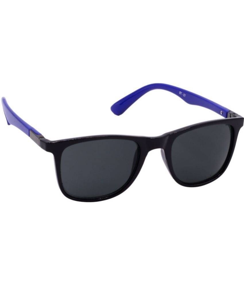     			RED LEAF Black Rectangular Sunglasses ( Pack of 1 )