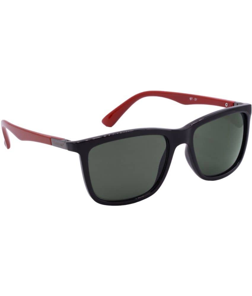 RED LEAF Black Rectangular Sunglasses ( Pack of 1 ) - Sunglasses | Buy online on ZillyBuy