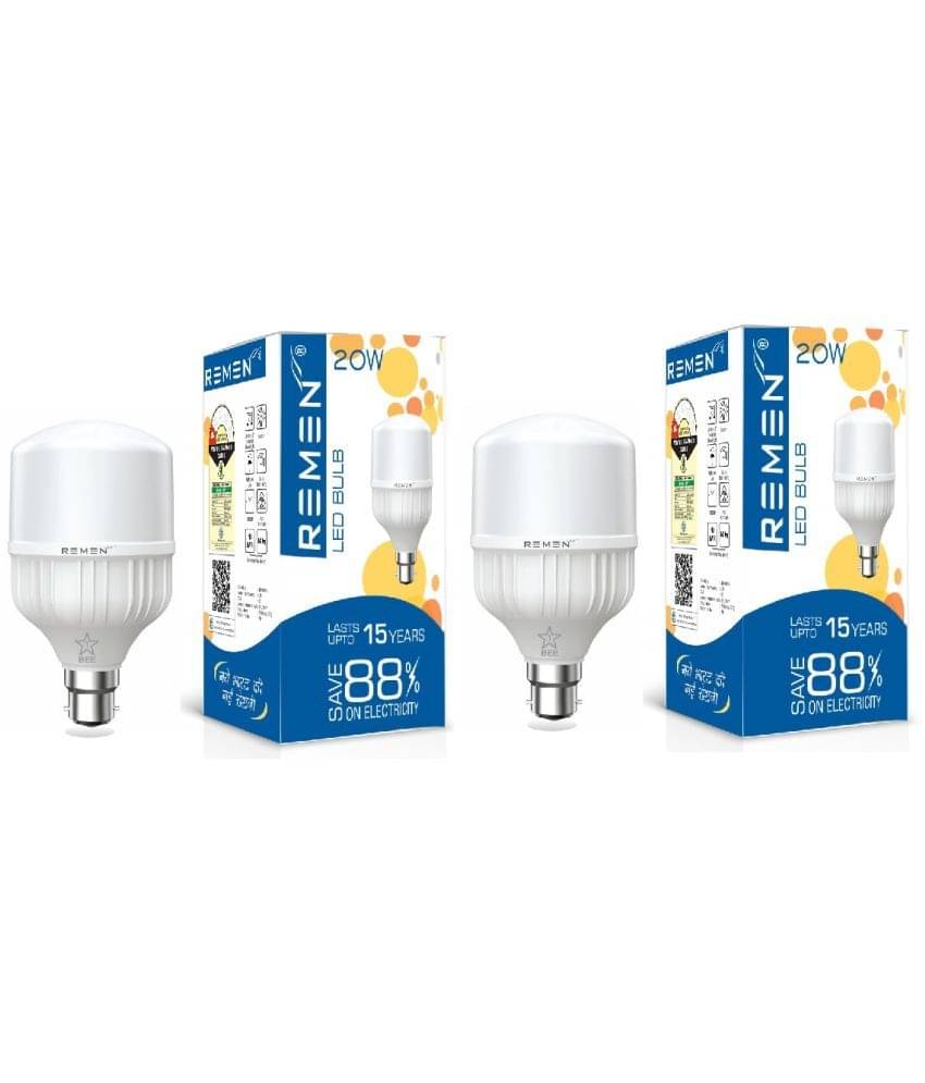 Remen 20W Cool Day Light LED Bulb ( Pack of 2 ) Remen 20W Cool Day Light LED Bulb ( Pack of 2 )