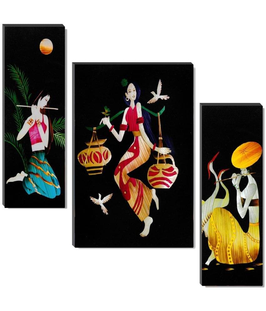 SNDArt Set Of 3 Modern Art Wall Paintings For Home Decor Gift Items 12 x 18 inch SNDArt Set Of 3 Modern Art Wall Paintings For Home Decor Gift Items 12 x 18 inch