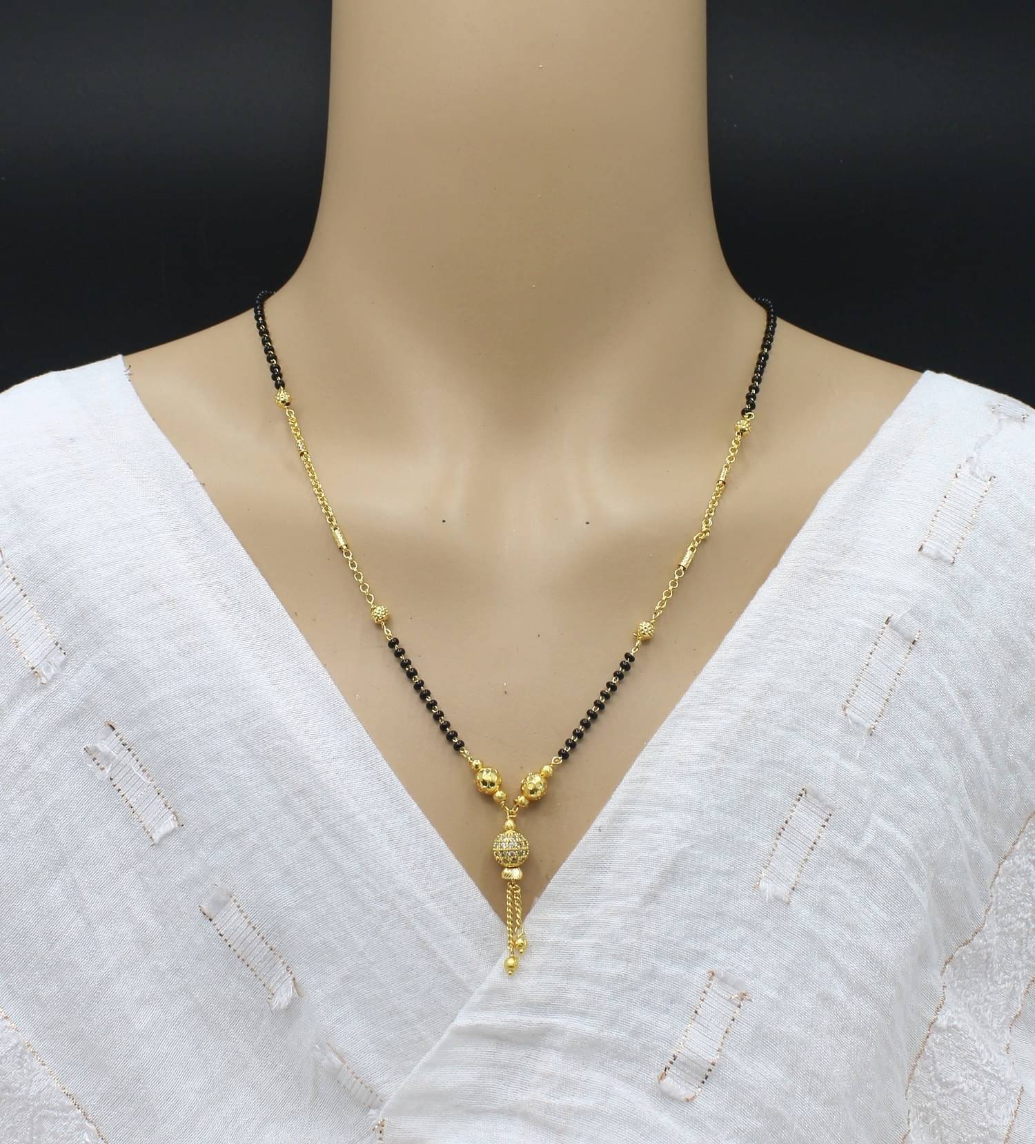 SONI DESIGNS Golden Mangalsutra ( Pack of 1 ) SONI DESIGNS Golden Mangalsutra ( Pack of 1 )