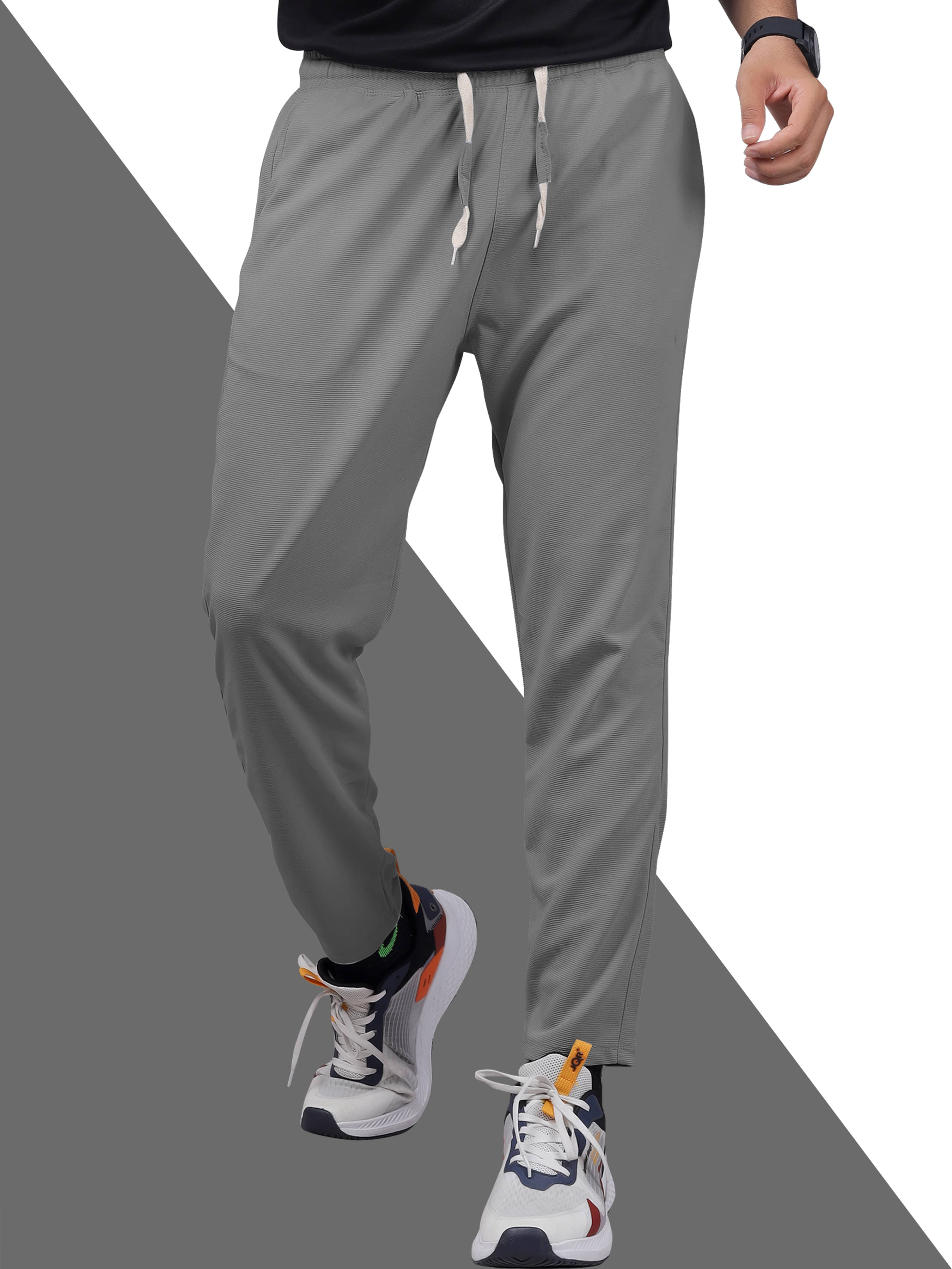     			Septem Medium Grey Cotton Blend Men's Sports Trackpants ( Pack of 1 )