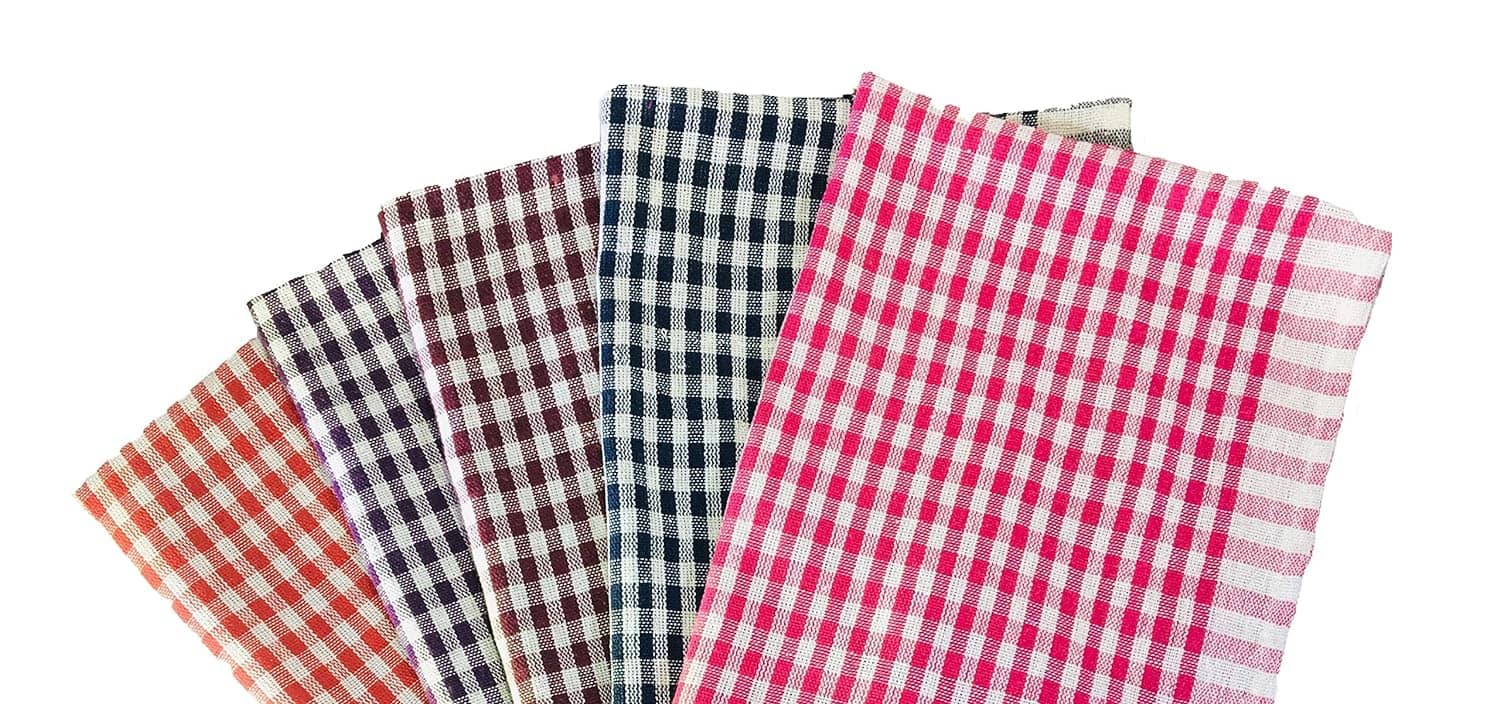 Water Absorbent Check Cloth ,Cleaning Towel, Kitchen Napkins, Roti Napkin, Table Napkins (5)