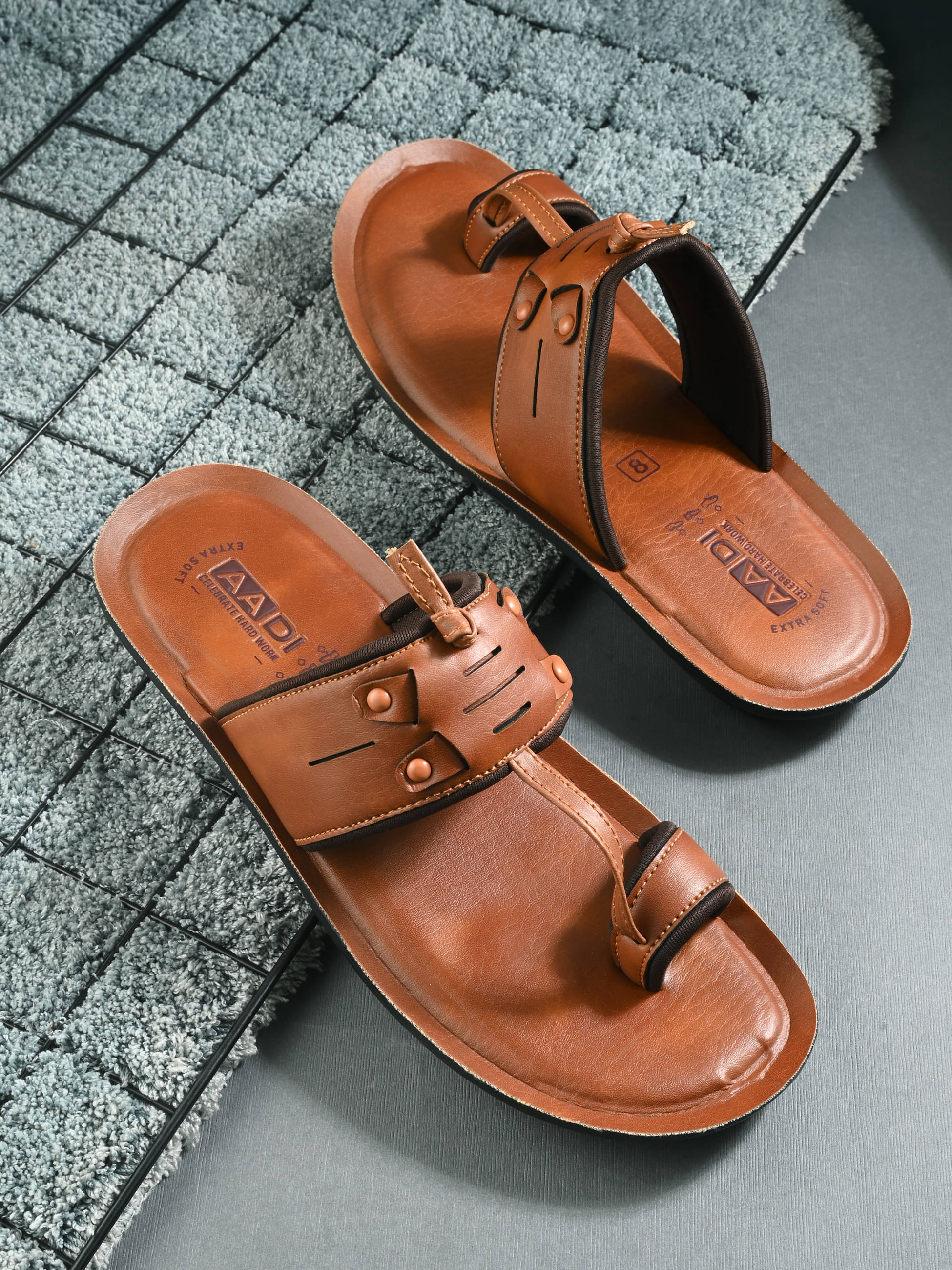     			Aadi Tan Men's Leather Slipper