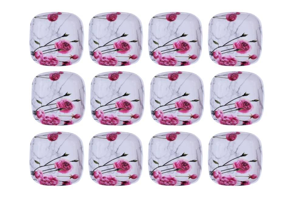 Carnival 12 Pcs Melamine Multi Color Quarter Plate Carnival 12 Pcs Melamine Multi Color Quarter Plate