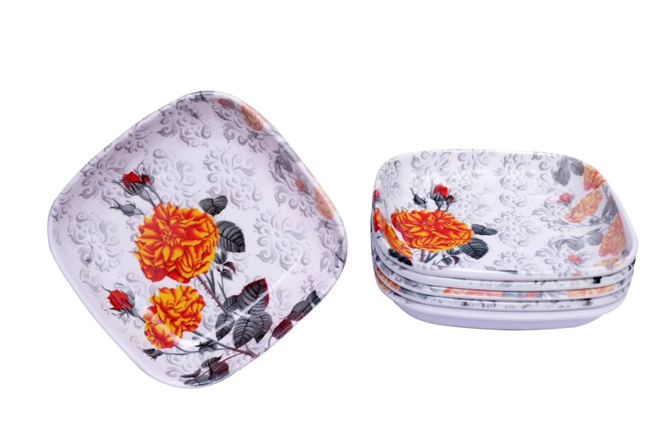     			Carnival 6 Pcs Melamine Multi Color Quarter Plate