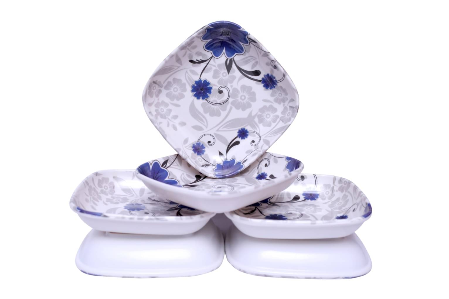 Carnival 6 Pcs Melamine Multi Color Quarter Plate Carnival 6 Pcs Melamine Multi Color Quarter Plate