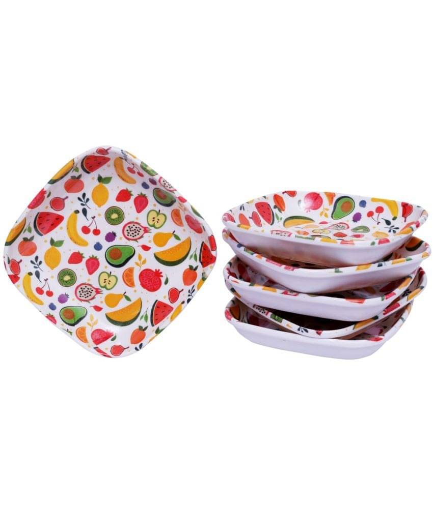     			Carnival 6 Pcs Melamine Multi Color Quarter Plate