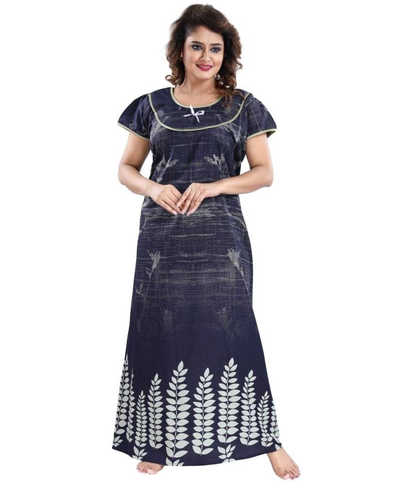     			Cinco Multicolor Cotton Blend Women's Nightwear Night Dress ( Pack of 1 )