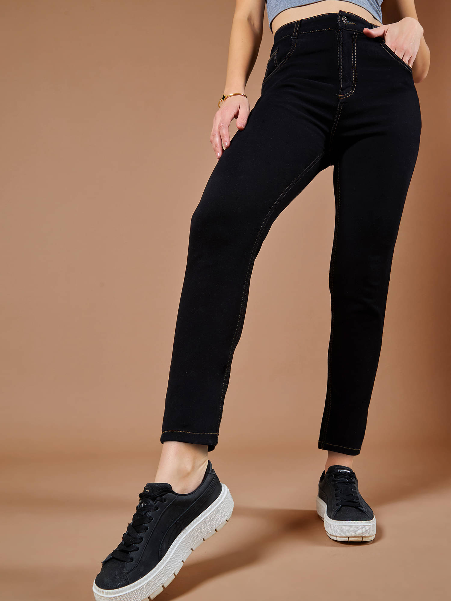     			Dolce Crudo - Black Denim Skinny Fit Women's Jeans ( Pack of 1 )