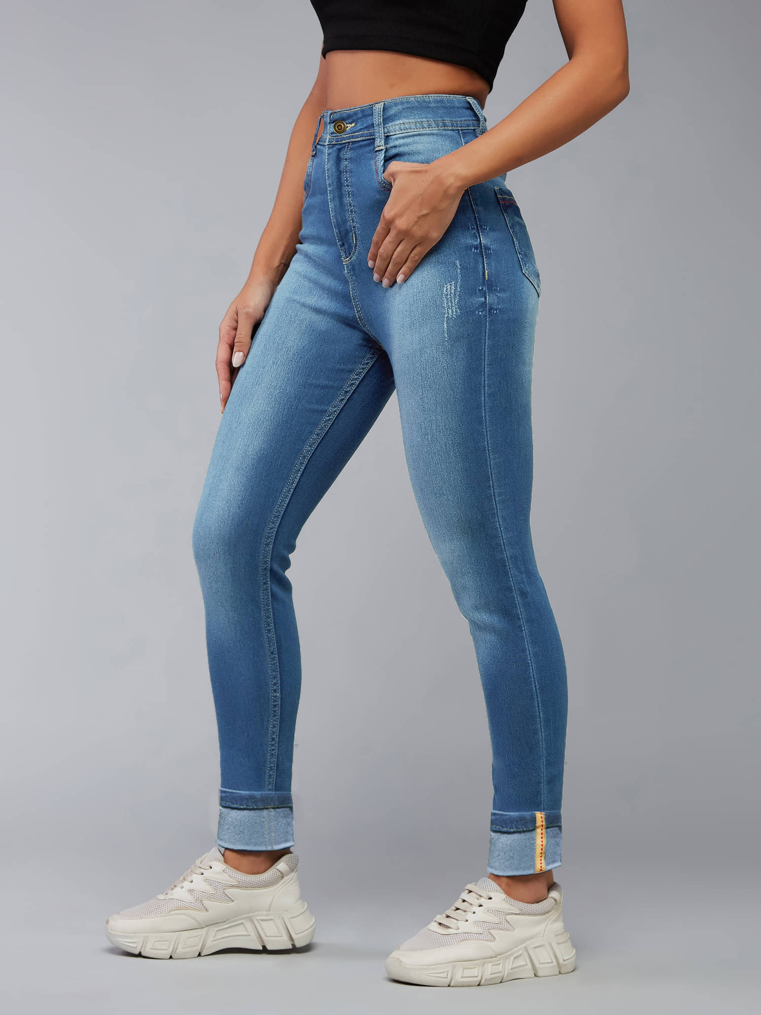     			Dolce Crudo - Blue Denim Skinny Fit Women's Jeans ( Pack of 1 )