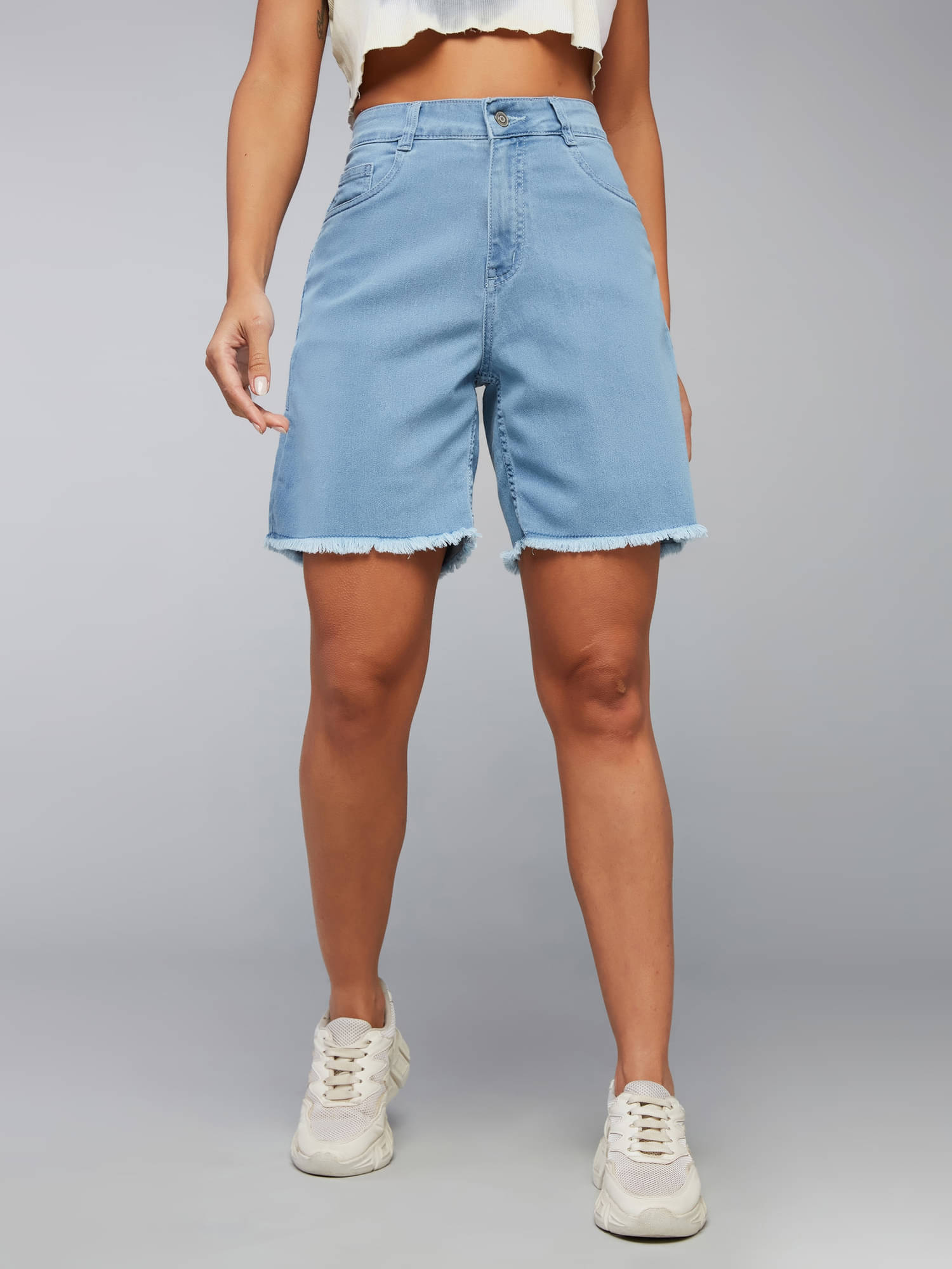 Dolce Crudo Denim Bermuda - Blue     			Dolce Crudo Denim Bermuda - Blue