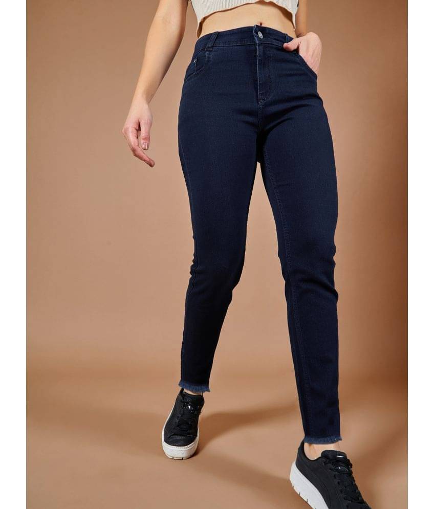     			Dolce Crudo - Navy Blue Denim Regular Fit Women's Jeans ( Pack of 1 )