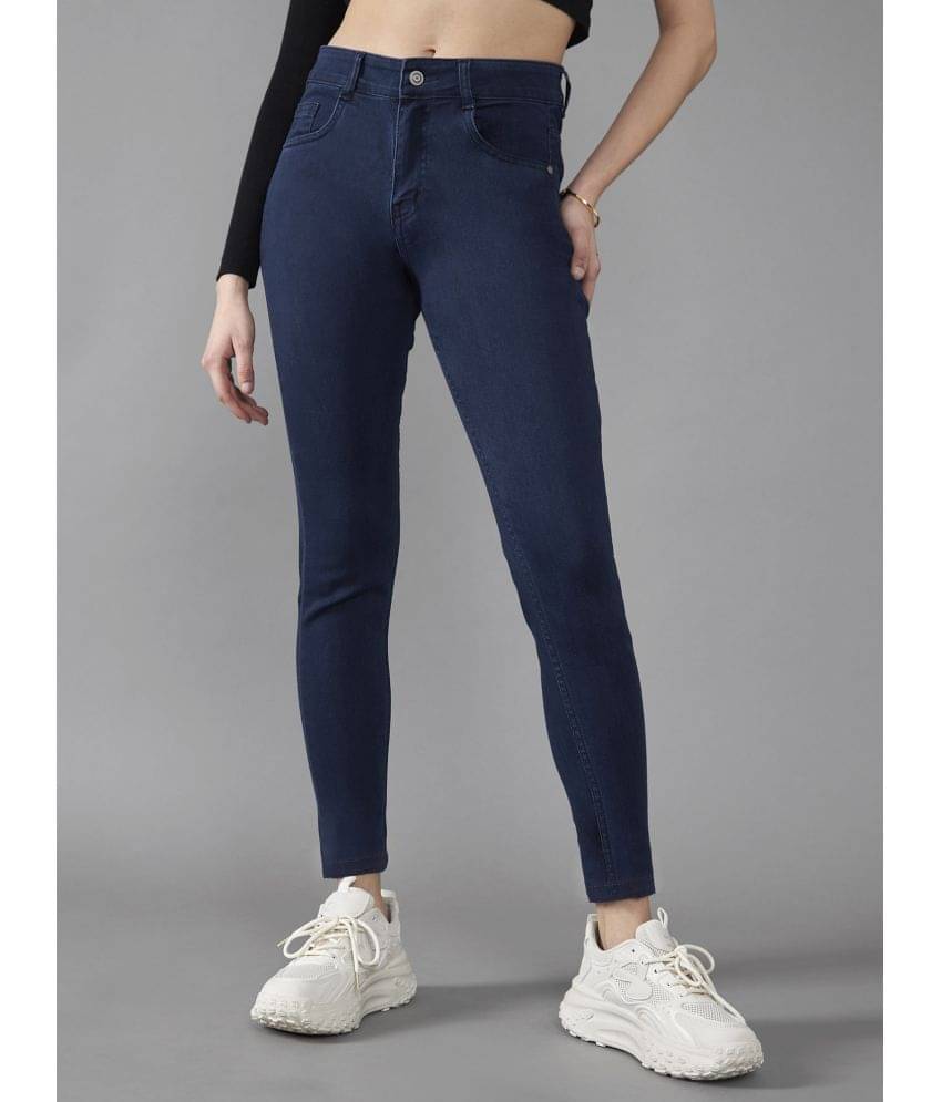     			Dolce Crudo - Navy Blue Denim Skinny Fit Women's Jeans ( Pack of 1 )