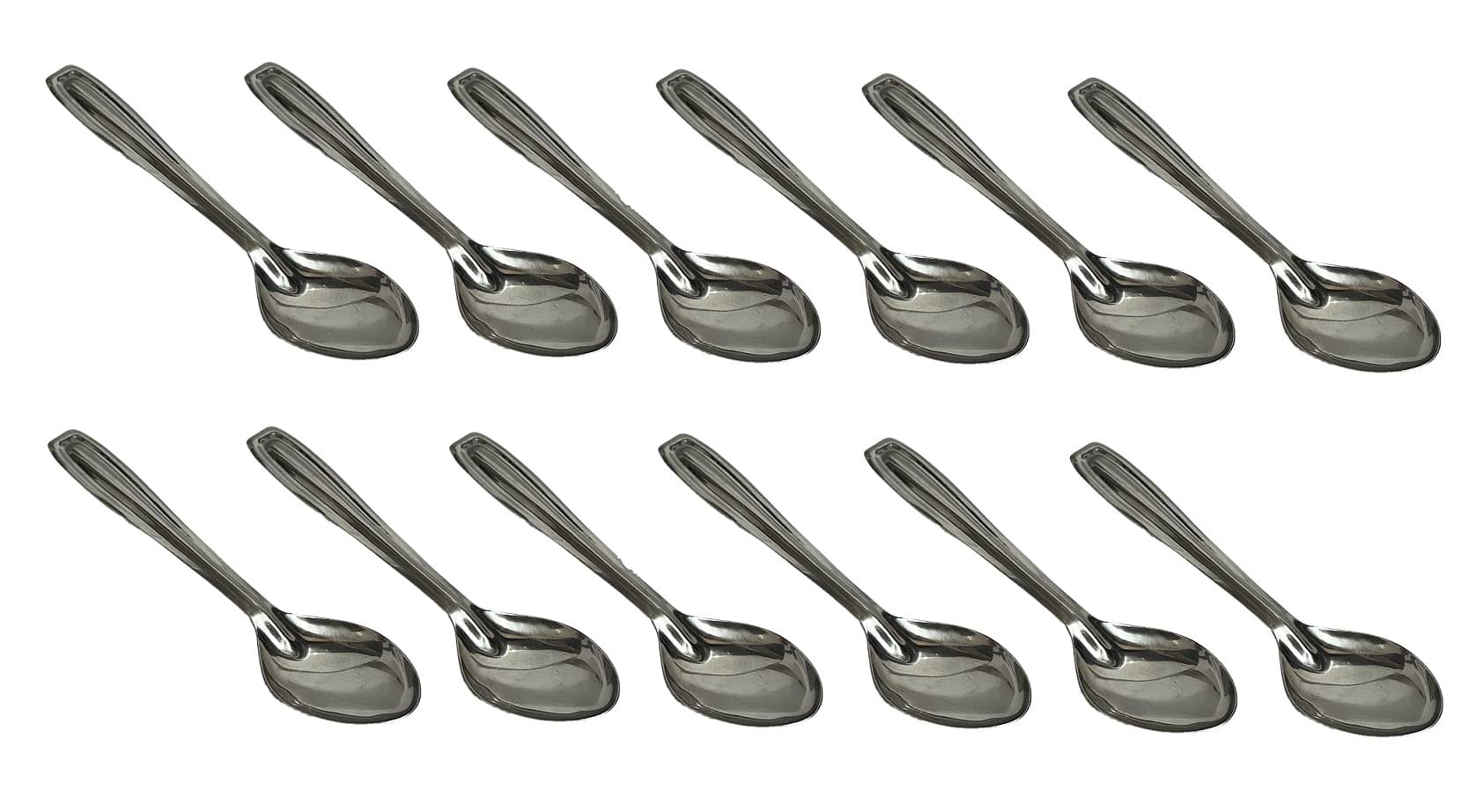     			Dynore Silver Stainless Steel Table Spoon ( Pack of 12 )