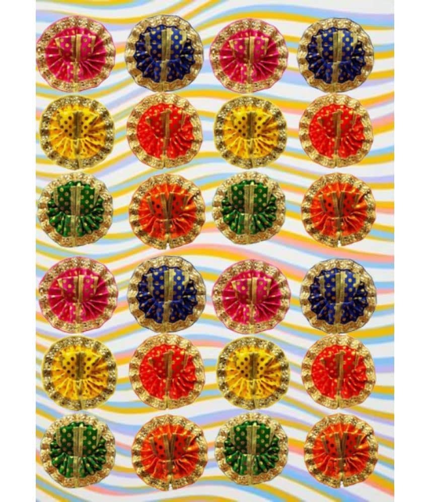 Green Spiritual Laddu Gopal Multicolor Cotton Dress ( Pack of 1 )