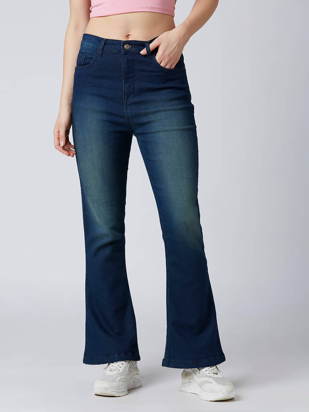 HJ HASASI - Blue Denim Bootcut Women's Jeans ( Pack of 1 ) - Jeans | Buy online on ZillyBuy