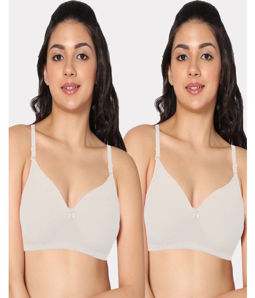 IN CARE LINGERIE White Synthetic Heavily Padded Women's Push Up Bra ( Pack of 2 )     			IN CARE LINGERIE White Synthetic Heavily Padded Women's Push Up Bra ( Pack of 2 )