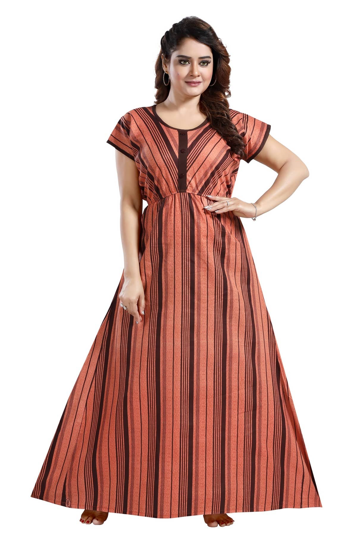INNER BEATS Multicolor Cotton Blend Women's Nightwear Night Dress ( Pack of 1 ) - Nightwear & Loungewear | Buy online on ZillyBuy