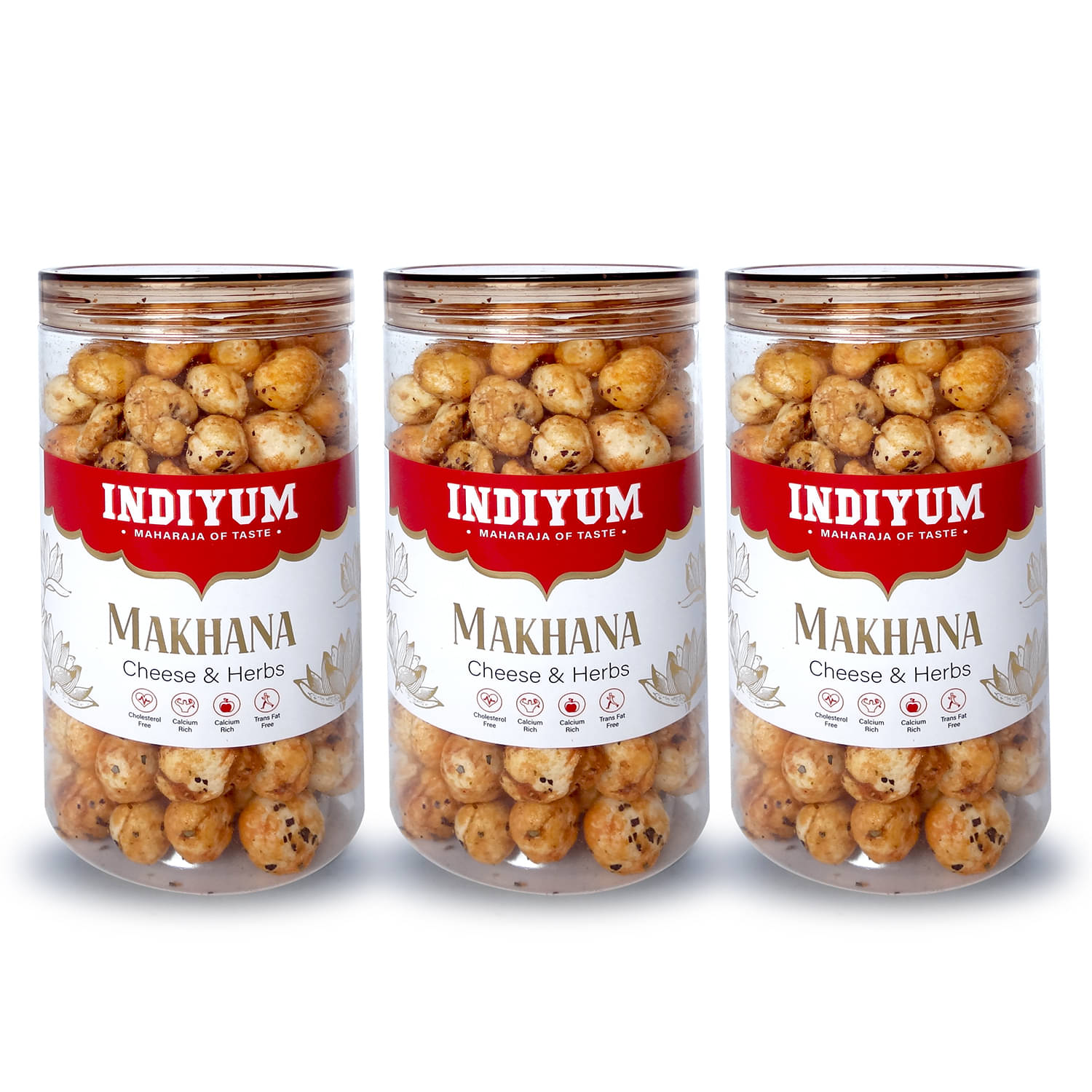 Indiyum Foxnuts Makhana Cheese & Herbs Flavour 90gm (Pack of 3) Indiyum Foxnuts Makhana Cheese & Herbs Flavour 90gm (Pack of 3)