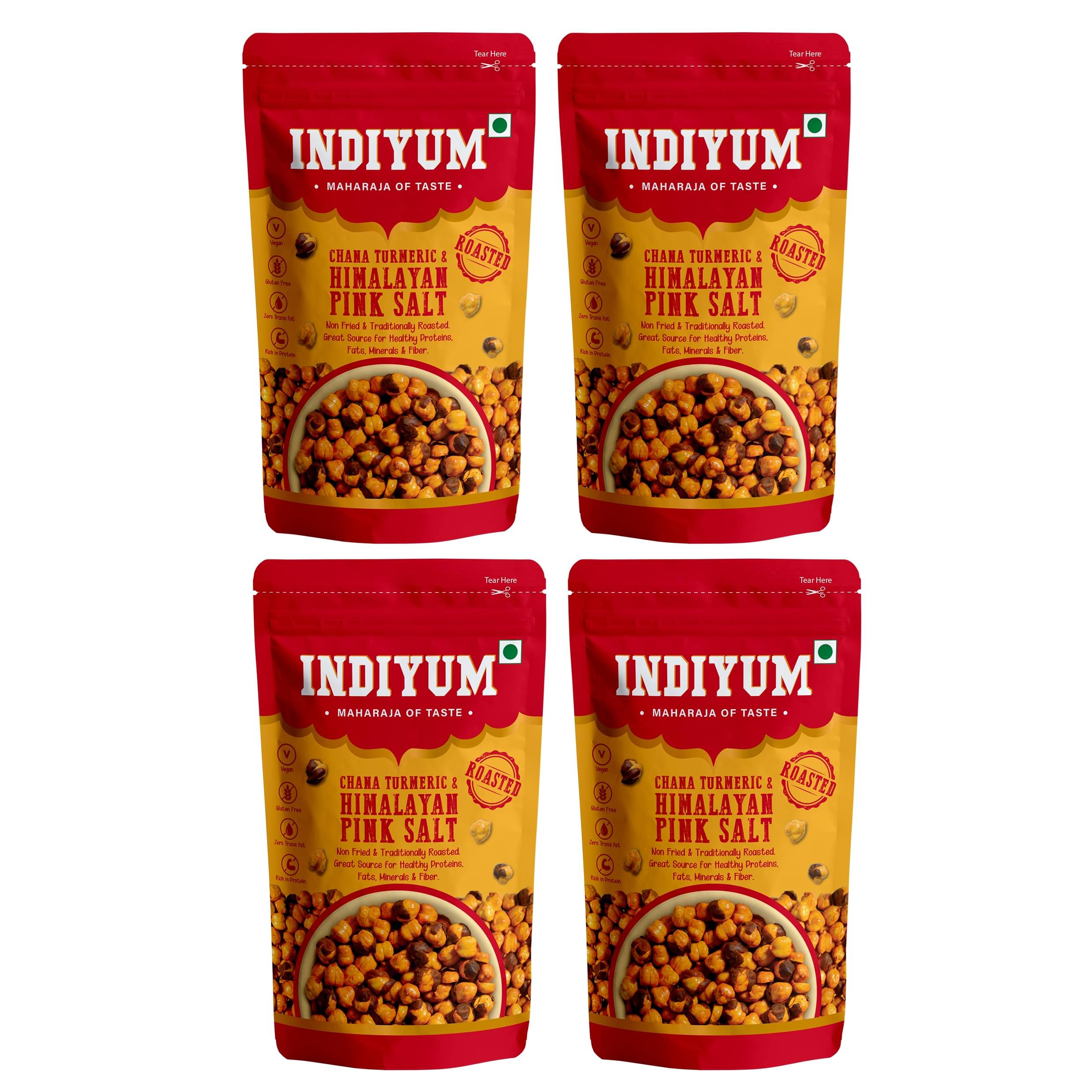 Indiyum Chana Turmeric & Himalayan Pink Salt 120gm (Pack of 4)     			Indiyum Chana Turmeric & Himalayan Pink Salt 120gm (Pack of 4)