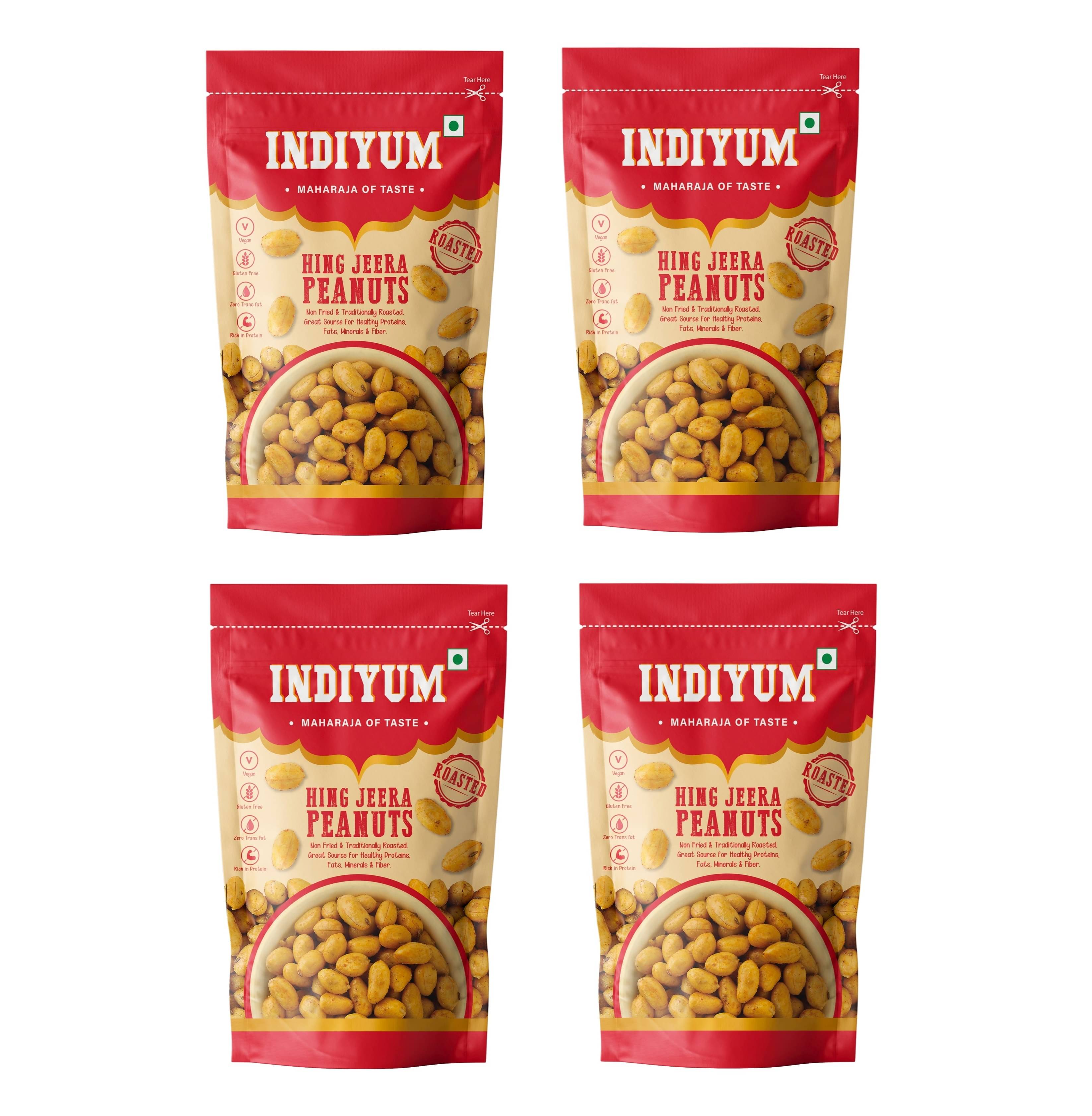Indiyum Snacky Nuts 480 g Pack of 4 Indiyum Snacky Nuts 480 g Pack of 4