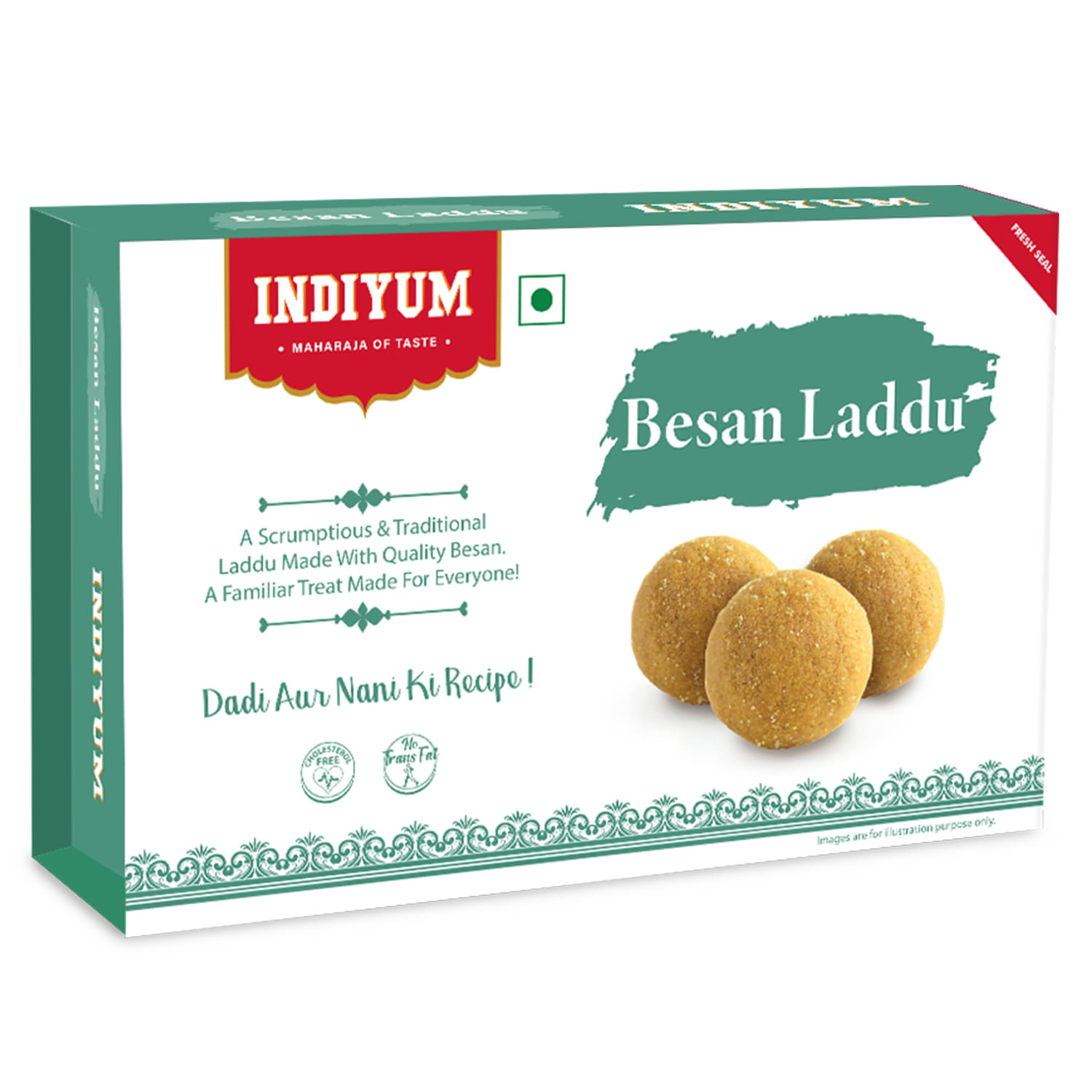 Indiyum Besan Ladoo 200gm     			Indiyum Besan Ladoo 200gm