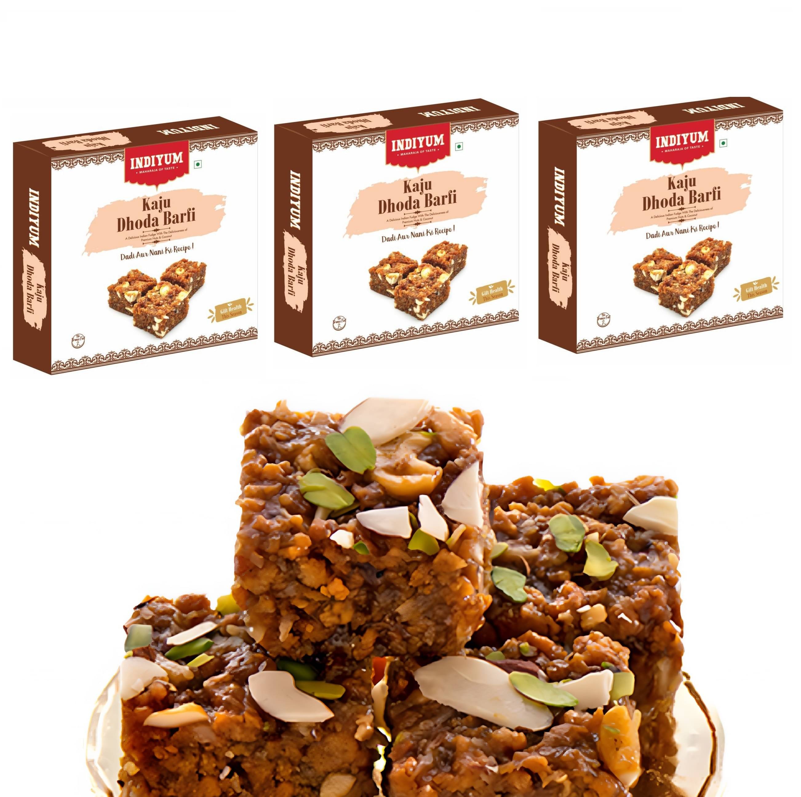     			Indiyum Kaju Dodha 600 gm Pack of 3