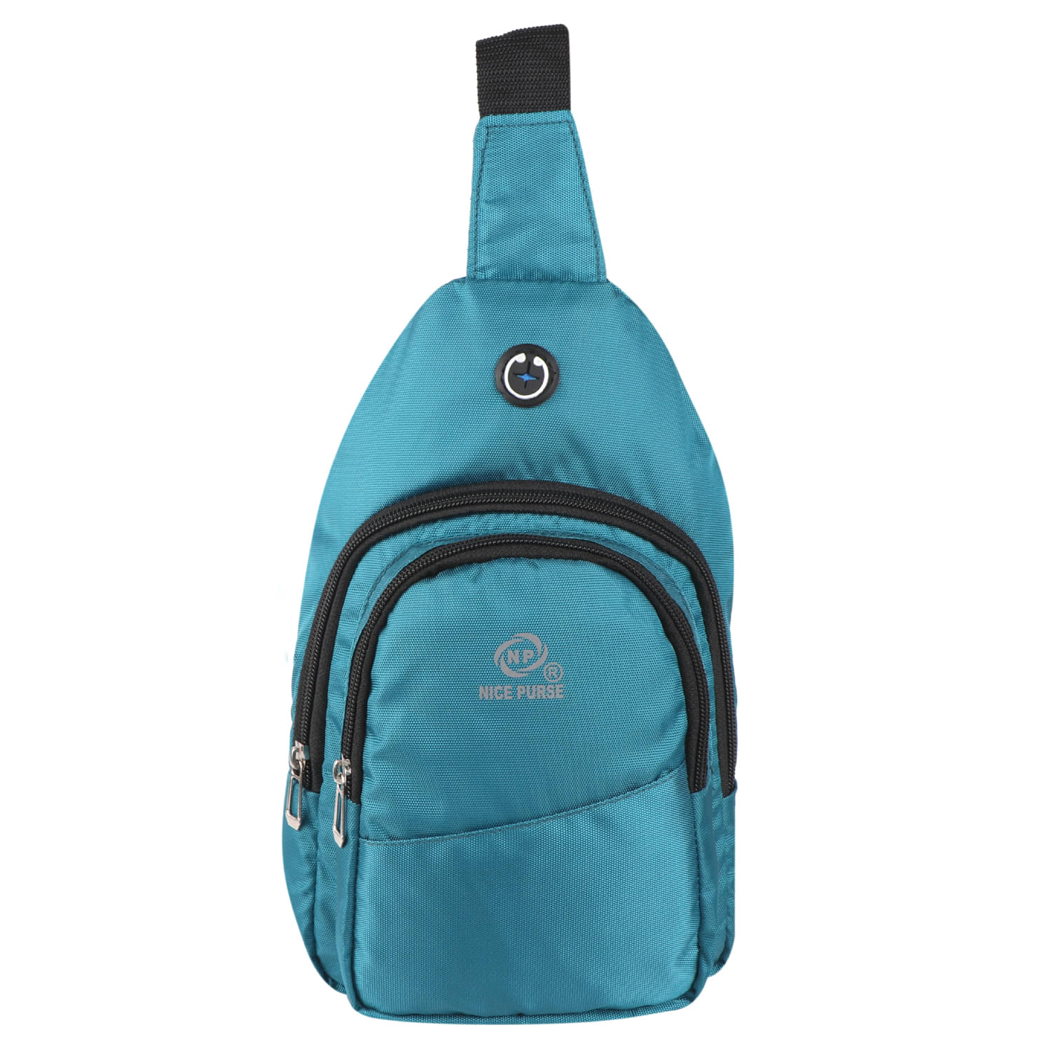     			Nice Purse Sea Green Solid Messenger Bag