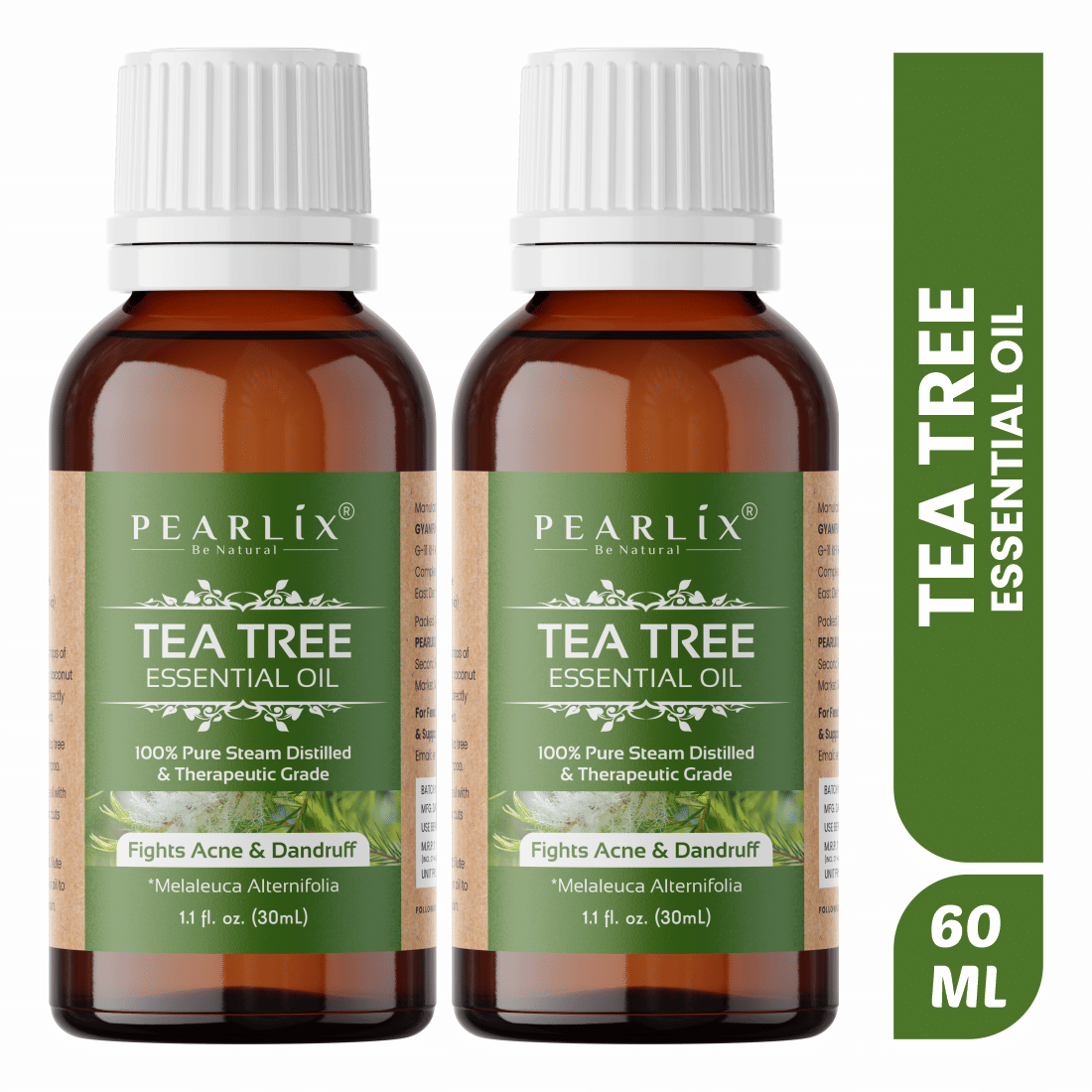     			PEARLIX Tea Tree Essential Oil 60 mL ( Pack of 2 )